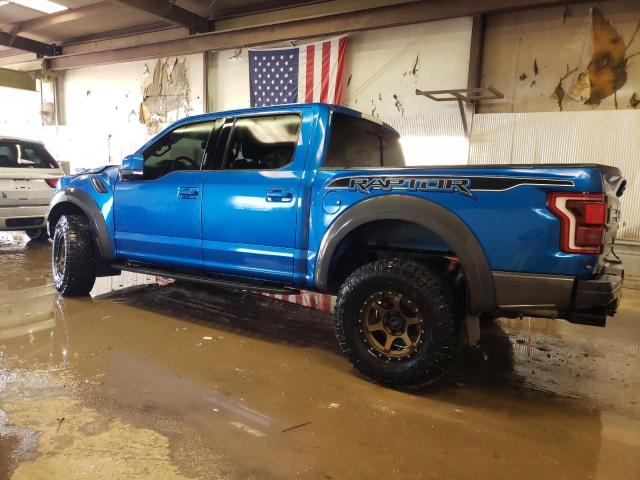 1FTFW1RGXKFB03960 - 2019 FORD F150 RAPTOR BLUE photo 2