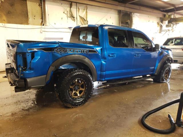 1FTFW1RGXKFB03960 - 2019 FORD F150 RAPTOR BLUE photo 3