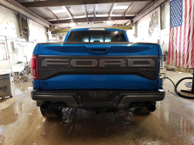 1FTFW1RGXKFB03960 - 2019 FORD F150 RAPTOR BLUE photo 6