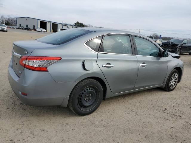 3N1AB7AP5EL618270 - 2014 NISSAN SENTRA S GRAY photo 3