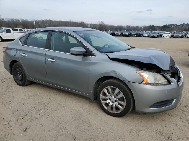 3N1AB7AP5EL618270 - 2014 NISSAN SENTRA S GRAY photo 4