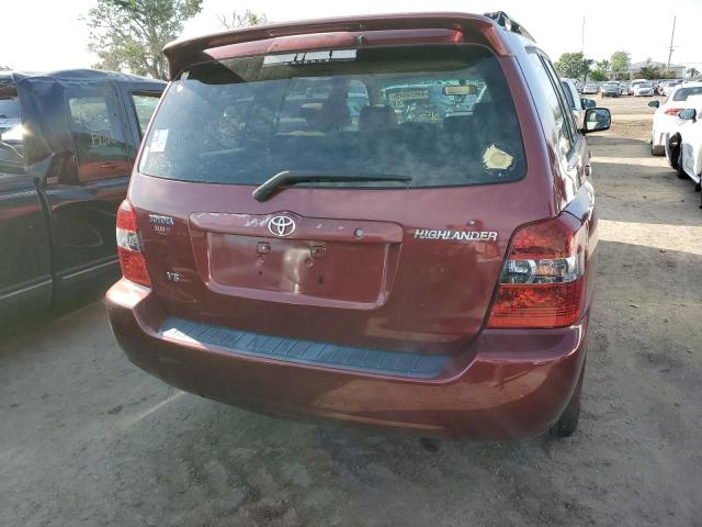 JTEGP21A070143890 - 2007 TOYOTA HIGHLANDER SPORT RED photo 6