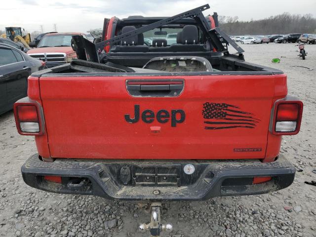 1C6HJTAG3LL126456 - 2020 JEEP GLADIATOR SPORT RED photo 6