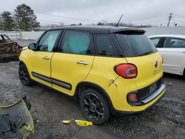 ZFBCFADH1FZ031640 - 2015 FIAT 500L TREKKING YELLOW photo 2