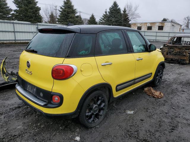 ZFBCFADH1FZ031640 - 2015 FIAT 500L TREKKING YELLOW photo 3