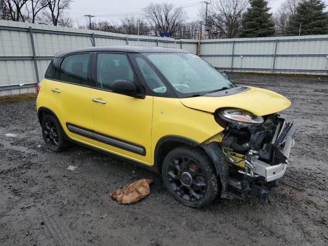 ZFBCFADH1FZ031640 - 2015 FIAT 500L TREKKING YELLOW photo 4