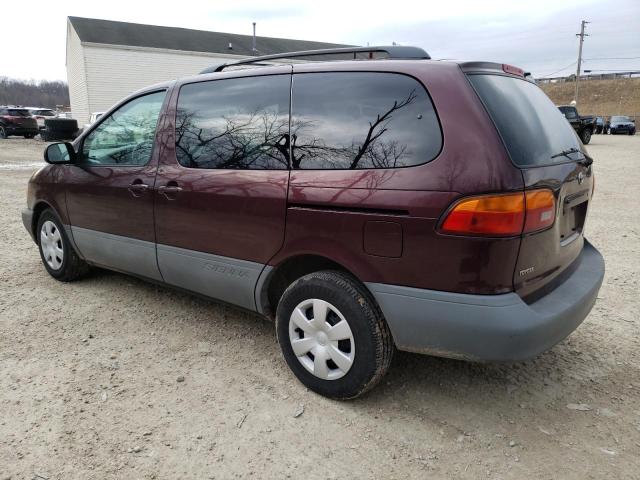 4T3ZF13C5YU218220 - 2000 TOYOTA SIENNA LE BURGUNDY photo 2