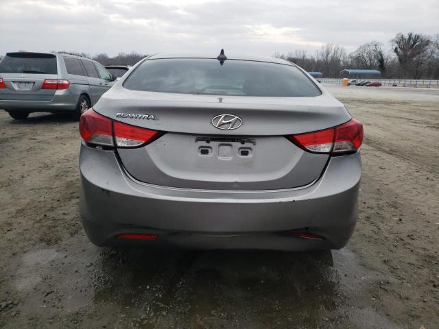 KMHDH4AE1CU184028 - 2012 HYUNDAI ELANTRA GLS GRAY photo 6