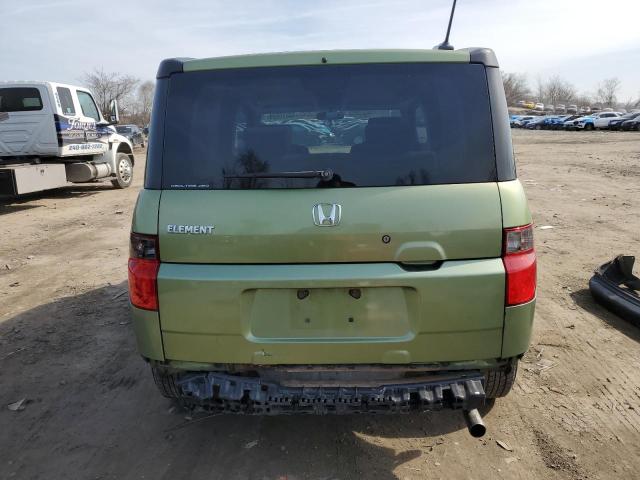 5J6YH27777L014071 - 2007 HONDA ELEMENT EX GREEN photo 6