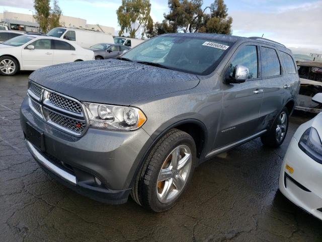 1C4SDHET1CC361318 - 2012 DODGE DURANGO CITADEL GRAY photo 1