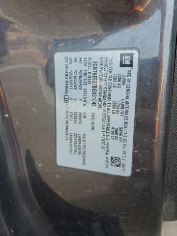 3GNTKEE37BG331042 - 2011 CHEVROLET AVALANCHE LS CHARCOAL photo 12