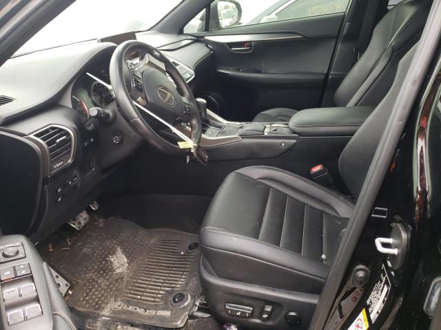 JTJYARBZ5K2122079 - 2019 LEXUS NX 300 BASE Czarny zdjęcie 7