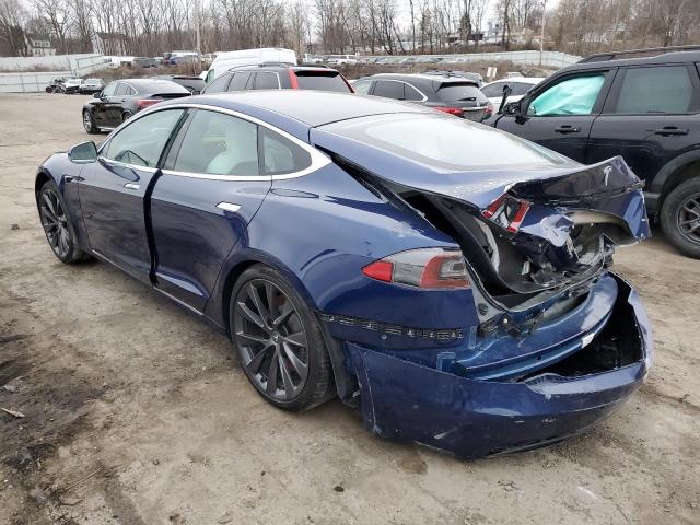 5YJSA1E25MF419135 - 2021 TESLA MODEL S Կապույտ լուսանկար 2