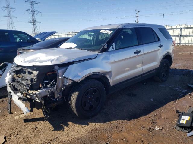 1FM5K8AR7GGD16536 - 2016 FORD EXPLORER POLICE INTERCEPTOR SILVER photo 1
