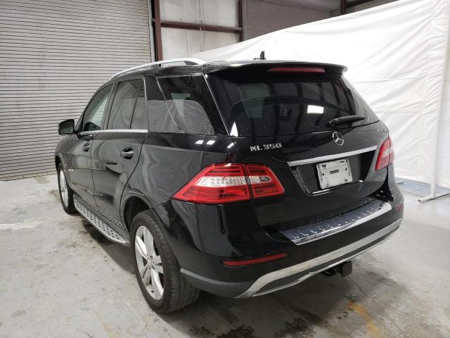 4JGDA5HB7CA000945 - 2012 MERCEDES-BENZ ML 350 4MATIC BLACK photo 2