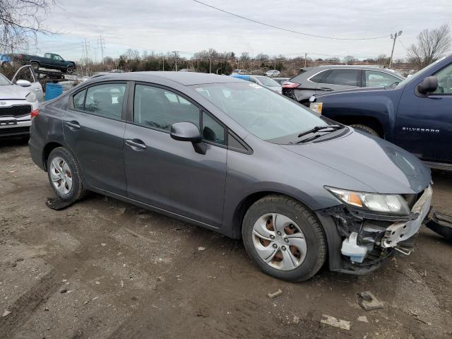 19XFB2F59DE205865 - 2013 HONDA CIVIC LX GRAY photo 4