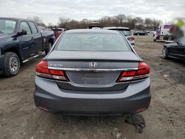 19XFB2F59DE205865 - 2013 HONDA CIVIC LX GRAY photo 6