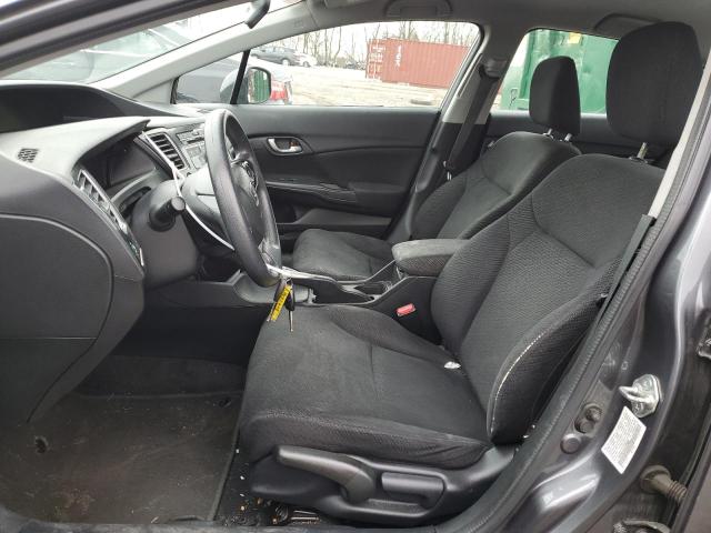 19XFB2F59DE205865 - 2013 HONDA CIVIC LX GRAY photo 7