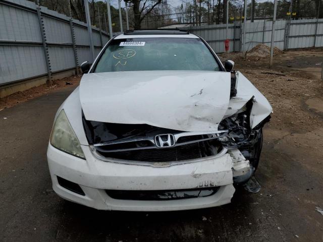 1HGCM66547A029868 - 2007 HONDA ACCORD EX WHITE photo 5