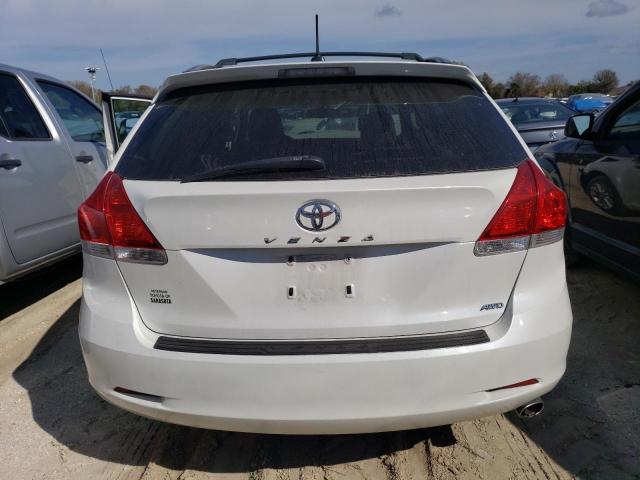 4T3BA3BB0AU012085 - 2010 TOYOTA VENZA WHITE photo 6