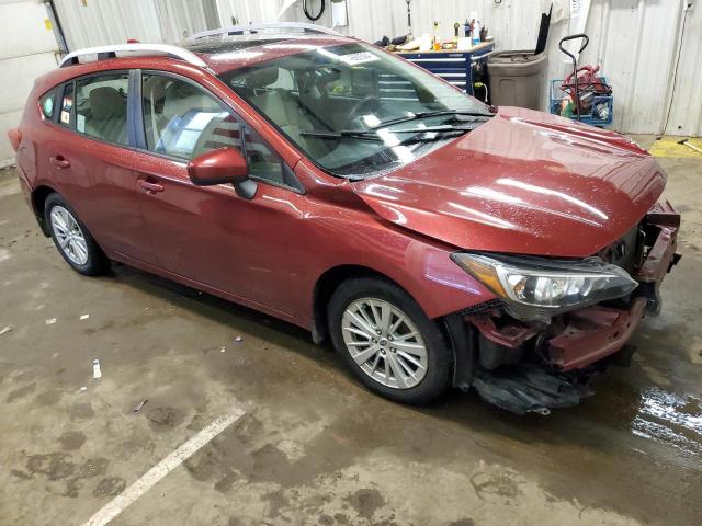 4S3GTAB68J3707277 - 2018 SUBARU IMPREZA PREMIUM RED photo 4