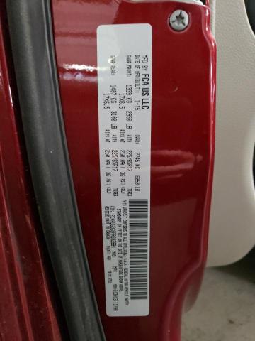 2C4RDGBG8FR682994 - 2015 DODGE GRAND CARA SE RED photo 10