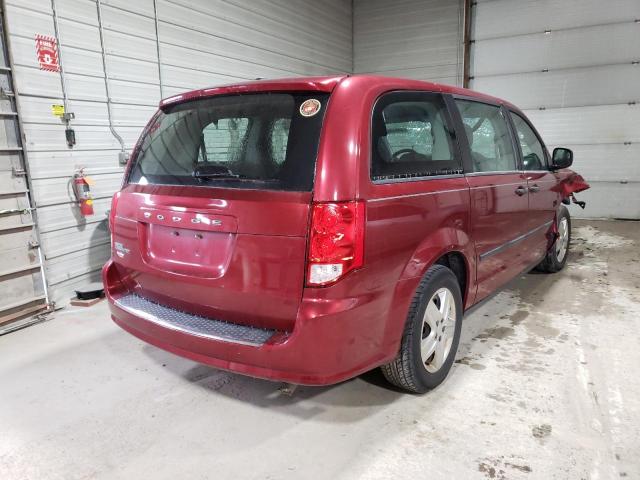 2C4RDGBG8FR682994 - 2015 DODGE GRAND CARA SE RED photo 4