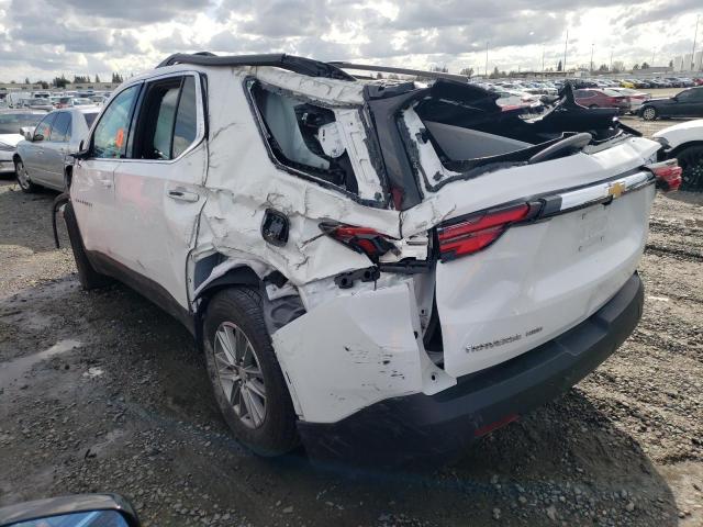 1GNEVGKW3NJ102774 - 2022 CHEVROLET TRAVERSE LT WHITE photo 2