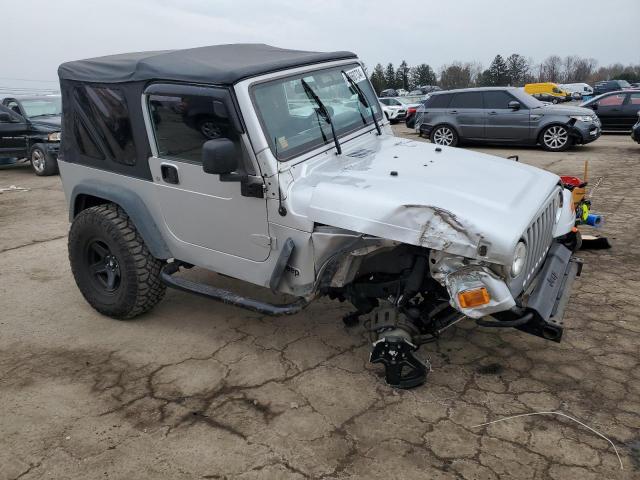 1J4FA39S46P765011 - 2006 JEEP WRANGLER X GRAY photo 4