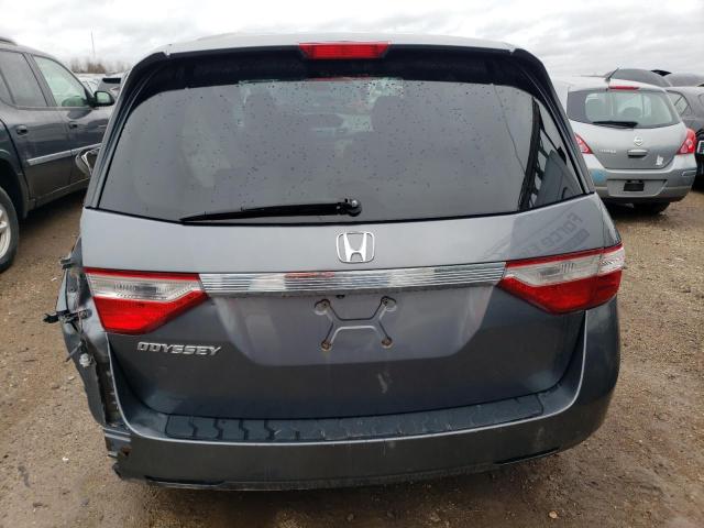 5FNRL5H20DB065374 - 2013 HONDA ODYSSEY LX GRAY photo 6