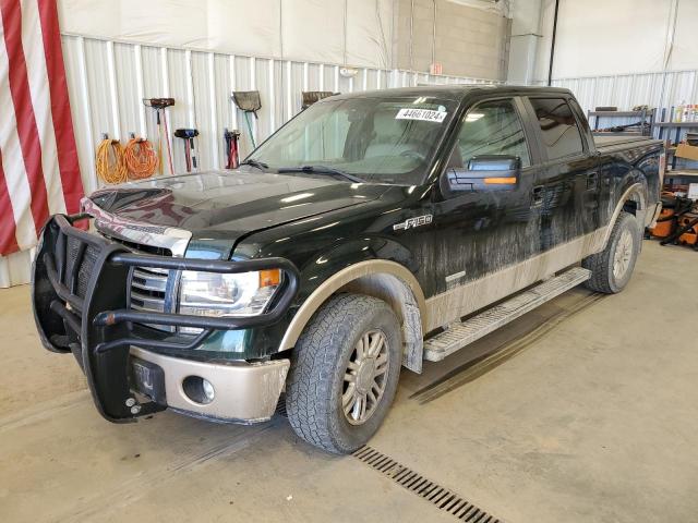 1FTFW1ET5DFC03664 - 2013 FORD F150 SUPERCREW GREEN photo 1