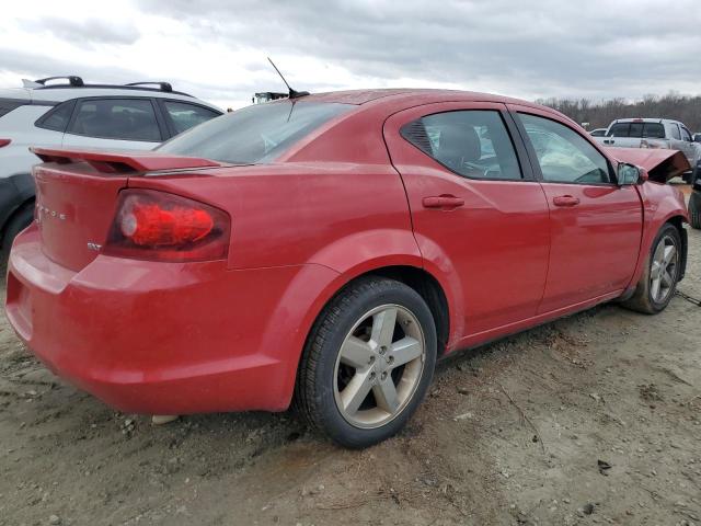 1C3CDZEG9CN280962 - 2012 DODGE AVENGER SXT RED photo 3