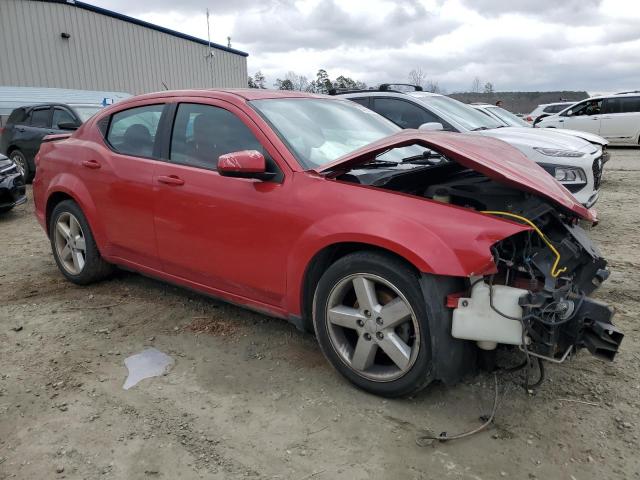 1C3CDZEG9CN280962 - 2012 DODGE AVENGER SXT RED photo 4