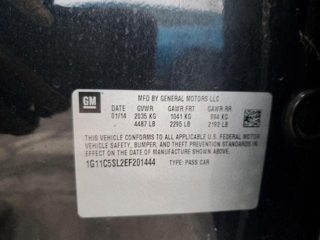 1G11C5SL2EF201444 - 2014 CHEVROLET MALIBU 1LT 黑色 照片 12