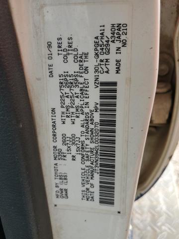 JT3VN39W2L0032070 - 1990 TOYOTA 4RUNNER VN39 SR5 白色 照片 14