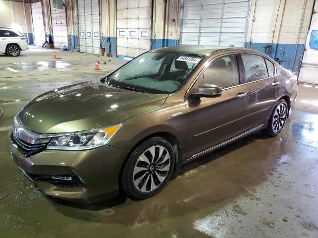 JHMCR6F35HC020924 - 2017 HONDA ACCORD HYBRID BROWN photo 1