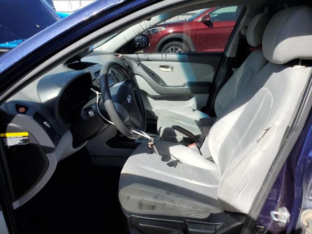 KMHDU4ADXAU184397 - 2010 HYUNDAI ELANTRA BLUE BLUE photo 7