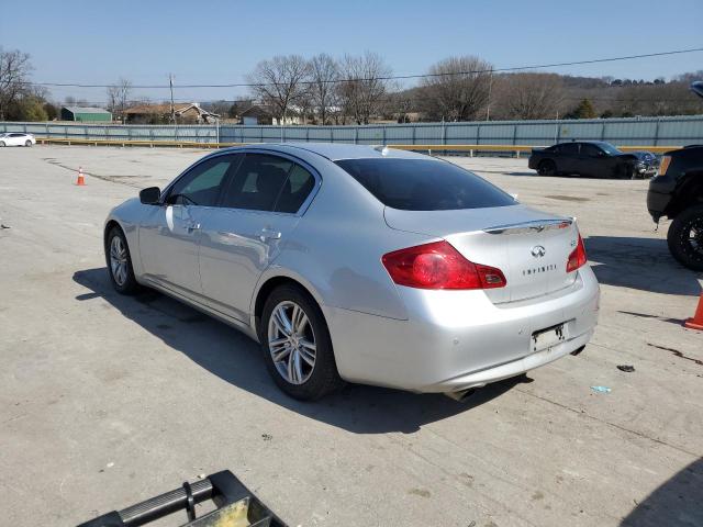 JN1CV6AP6DM305291 - 2013 INFINITI G37 BASE SILVER photo 2