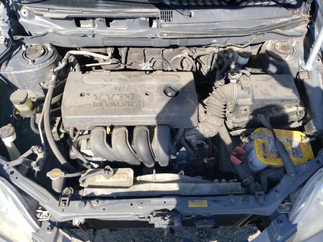 2T1KR32E37C653043 - 2007 TOYOTA MATRIX XR GRAY photo 11