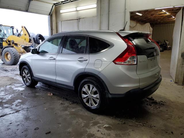 2HKRM4H77EH627163 - 2014 HONDA CR-V EXL SILVER photo 2