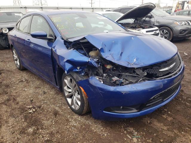 1C3CCCBG4FN705982 - 2015 CHRYSLER 200 S BLUE photo 4