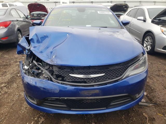 1C3CCCBG4FN705982 - 2015 CHRYSLER 200 S BLUE photo 5