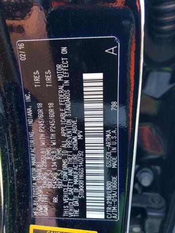 5TDKKRFH6GS140792 - 2016 TOYOTA HIGHLANDER XLE BLACK photo 13