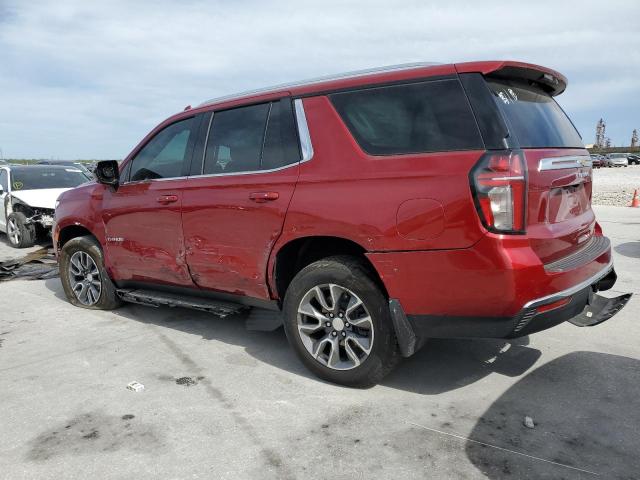 1GNSCNKD1MR439794 - 2021 CHEVROLET TAHOE C1500 LT RED photo 2