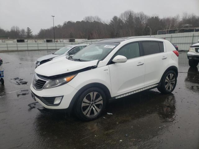 KNDPCCA21D7437669 - 2013 KIA SPORTAGE EX WHITE photo 1