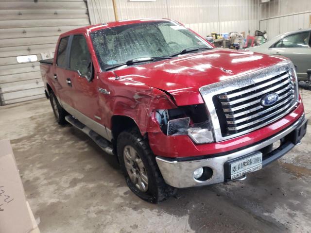 1FTFW1ET0CFC91585 - 2012 FORD F150 SUPERCREW RED photo 4