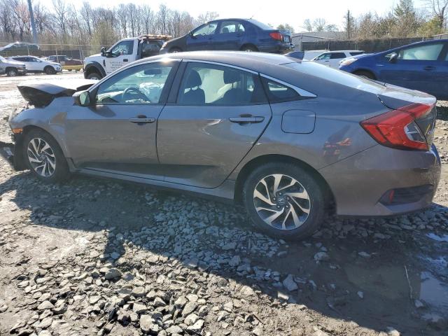 2HGFC2F76JH550643 - 2018 HONDA CIVIC EX GRAY photo 2