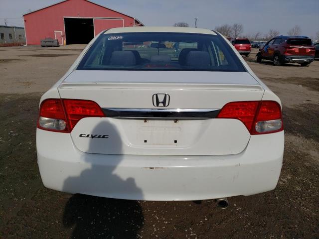 2HGFA16669H101143 - 2009 HONDA CIVIC LX-S أبيض صورة 6
