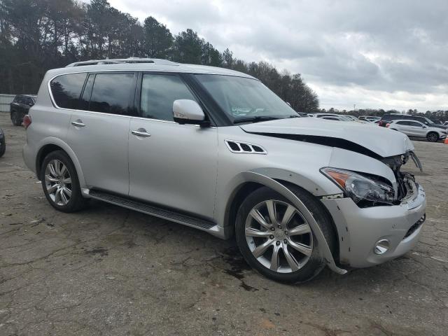 JN8AZ2NF1C9519047 - 2012 INFINITI QX56 SILVER photo 4