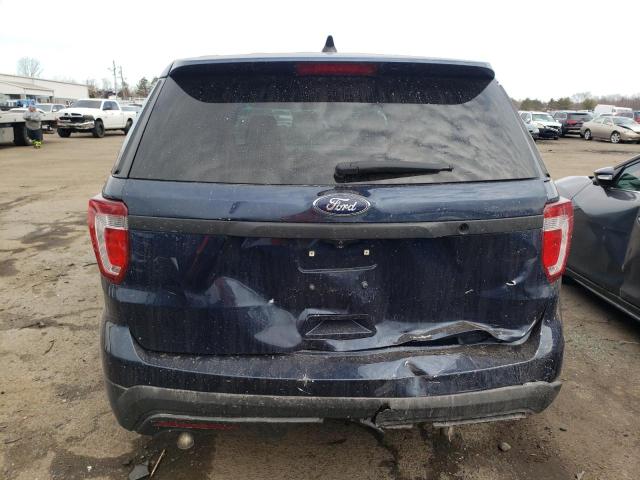 1FM5K8AR5HGA77554 - 2017 FORD EXPLORER POLICE INTERCEPTOR BLUE photo 6